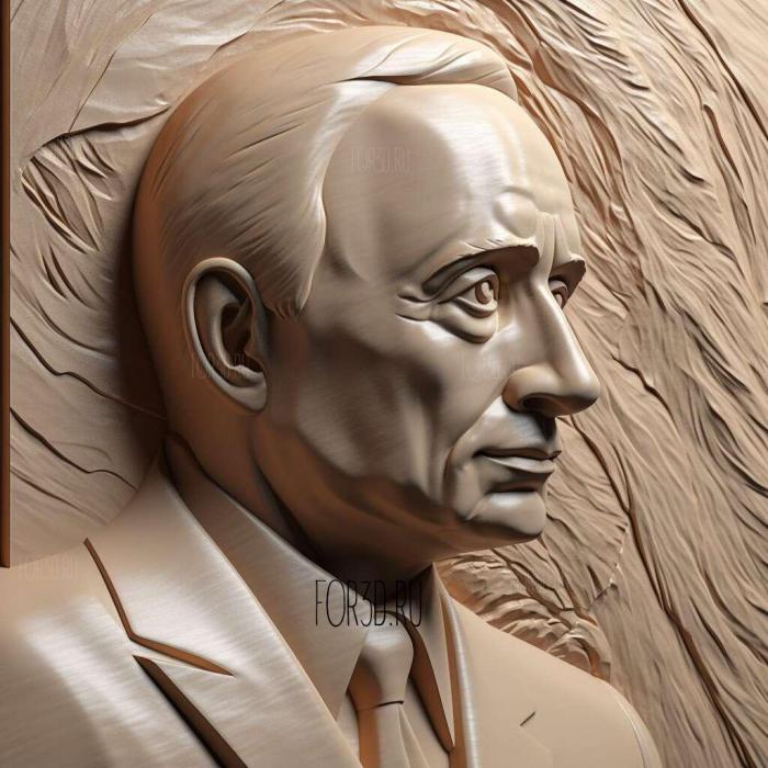 vladimir putin 3 stl model for CNC